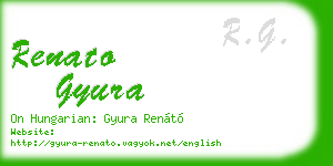 renato gyura business card