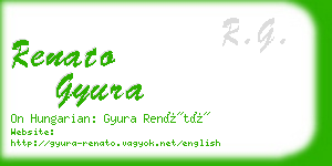 renato gyura business card